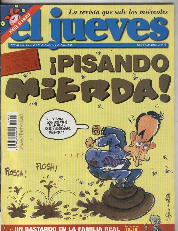 El Jueves revista semanal numero 1361: poster de Juan Miguel