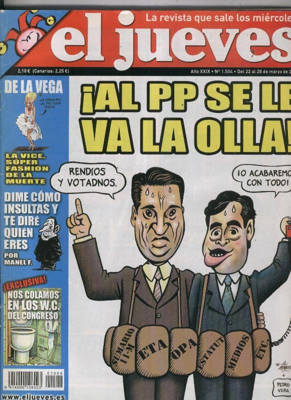 El Jueves revista semanal numero 1504