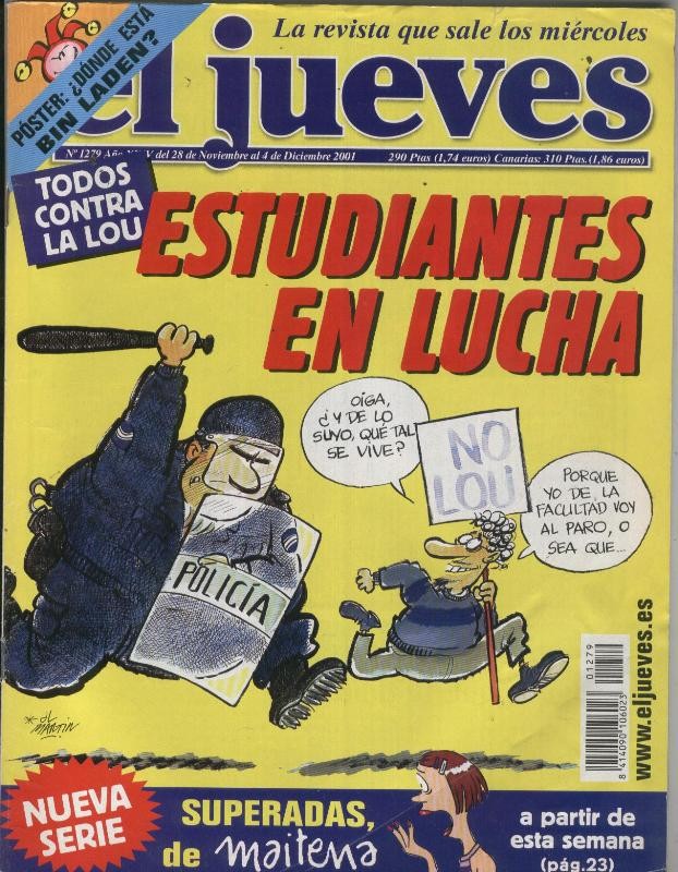 El Jueves revista semanal numero 1279