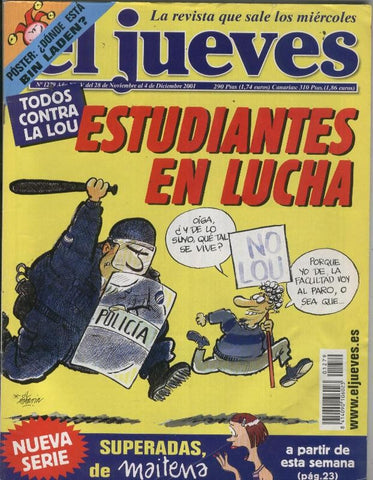El Jueves revista semanal numero 1279