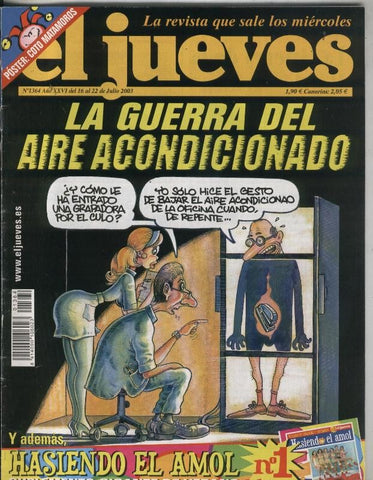 El Jueves revista semanal numero 1364: (NO conserva el suplemento)