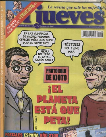 El Jueves revista semanal numero 1449: poster de Txorrest Bang
