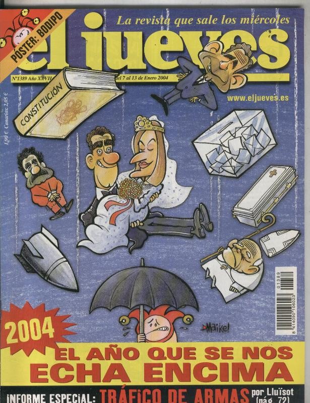 El Jueves revista semanal numero 1389: poster de Bodipo