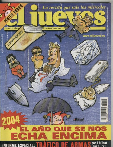 El Jueves revista semanal numero 1389: poster de Bodipo