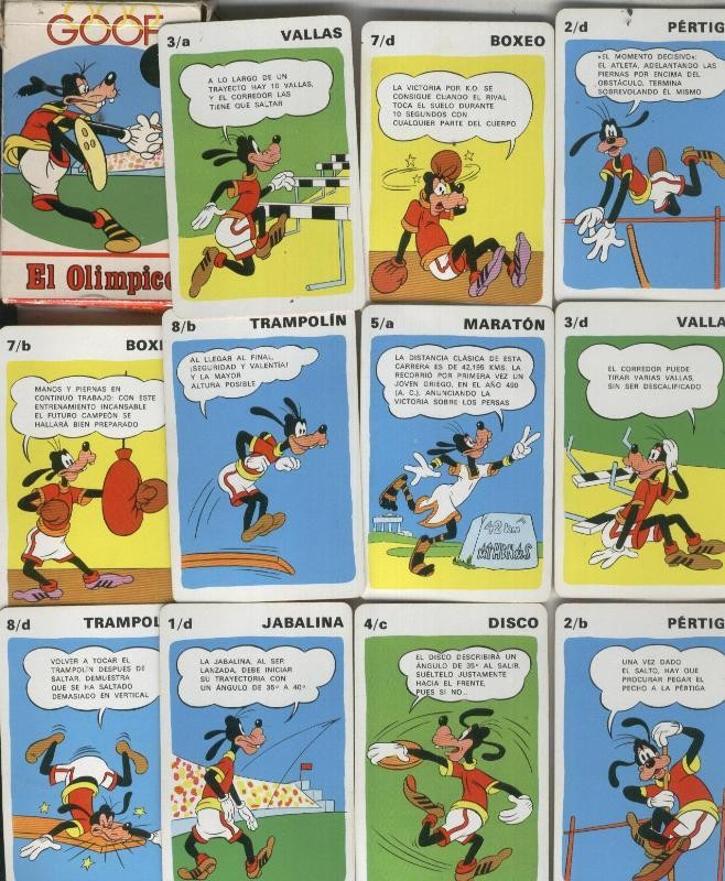 Juego de cartas: Goof el olimpico