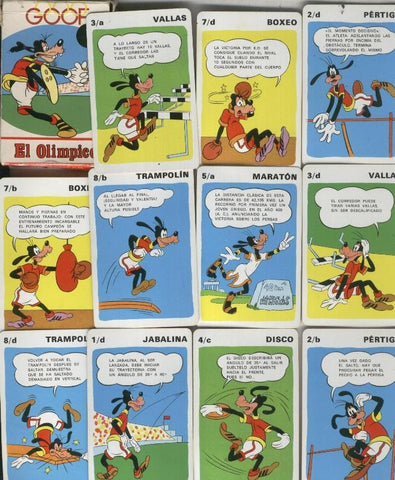 Juego de cartas: Goof el olimpico