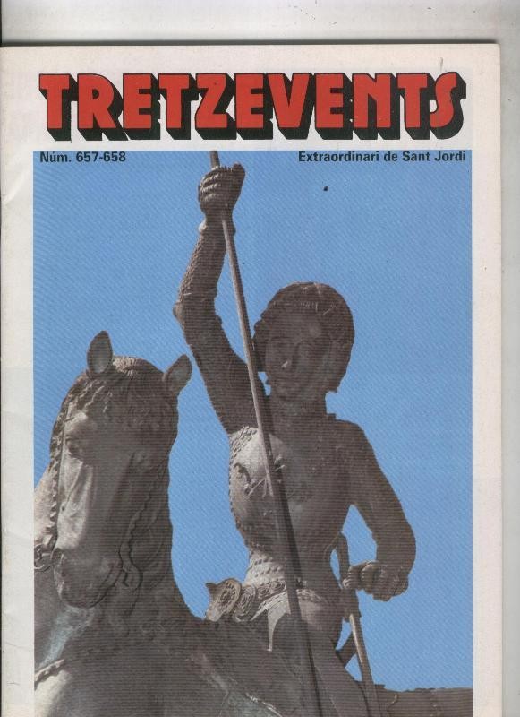 Tretzevents numero 657/658: extra dia Sant Jordi: els segells de propaganda catalinista amb la imatge de Sant Jordi