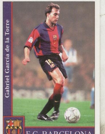 Cromos: Liga 2002: F.C.Barcelona:  Gabri