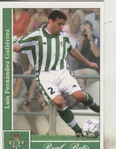 Cromos: Liga 2002: Betis: Luis Fernandez