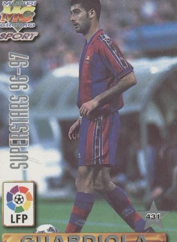Cromos: Liga 1996/1997: Superstars: De la Peña y Guardiola