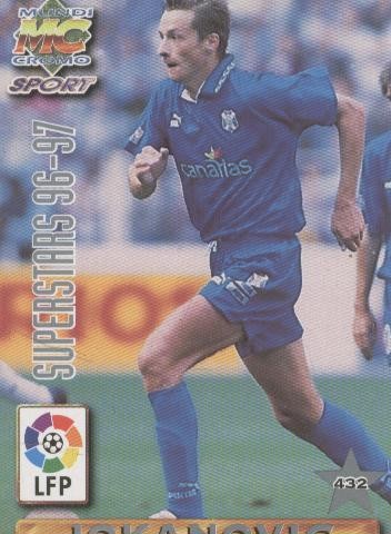 Cromos: Liga 1996/1997: Superstars: Juanele y Jokanovic