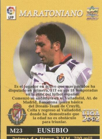 Cromos: Liga 2002: Eusebio