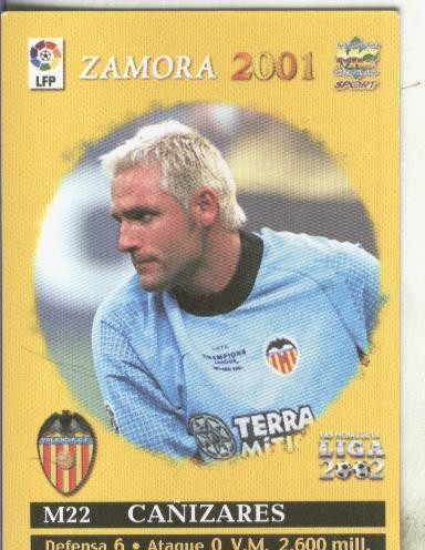 Cromos: Liga 2002: Valencia: Cañizares