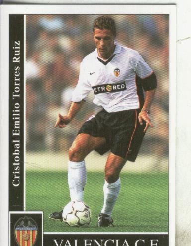 Cromos: Liga 2002: Valencia: Curro Torres