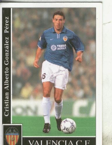 Cromos: Liga 2002: Valencia: Kily Gonzalez