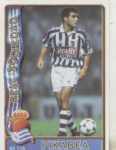 Cromos: Liga 1996/1997: Real Sociedad: Pikabea