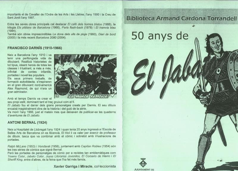 Biblioteca Armand Cardona Torrandell: 50 anys de El Jabato