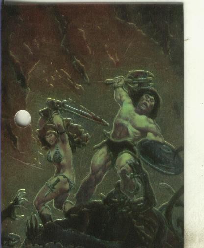 Cromo: Conan II numero 32, agujero taladro,  edicion inglesa