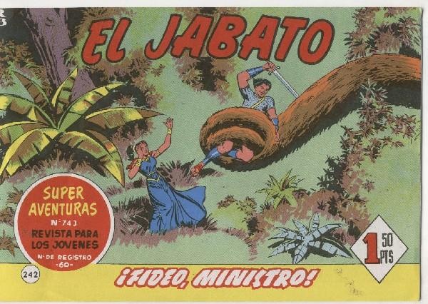 El Jabato facsimil numero 242: Fideo, ministro (interior propaganda Jabato y Capi juntos)