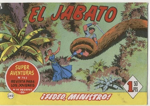 El Jabato facsimil numero 242: Fideo, ministro (interior propaganda Jabato y Capi juntos)