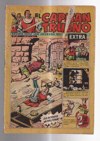 El Capitan Trueno Extra numero 090 (aviejado, cubierta estropeada)