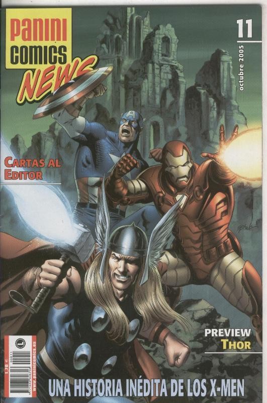 Panini Comics News numero 11  (leve huella de haber estado en lugar humedo, papel algo acartonado)