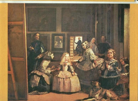 Postal : Velazquez: escuela española-Las meninas