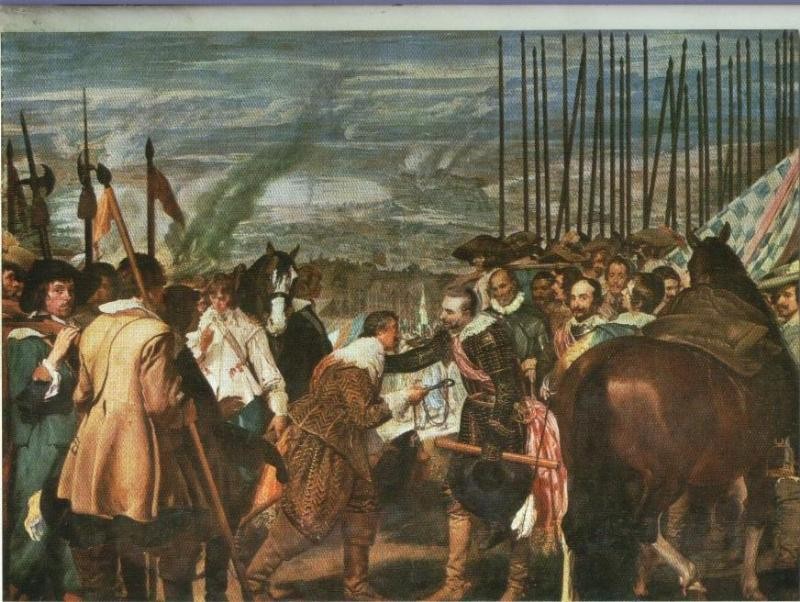 Postal : Velazquez: escuela española-Las lanzas