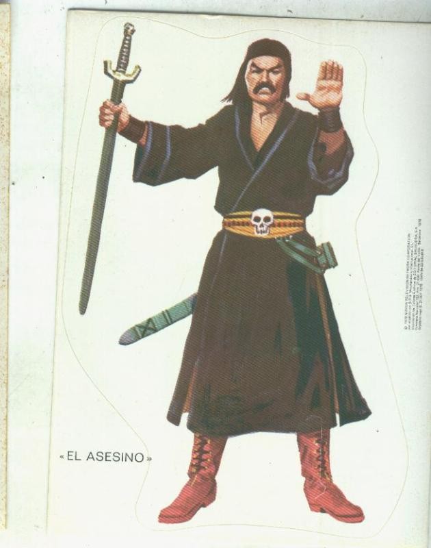 Postal calcomania adhesiva: El asesino