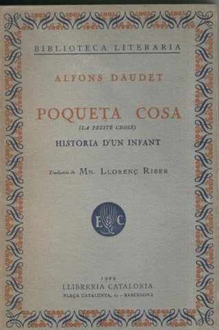 Poqueta cosa (historia d'un infant)