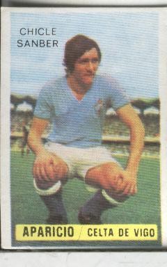 Cromos: Chicle Sanber: liga 74-75: Aparicio del Celta de Vigo