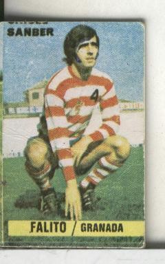 Cromos: Chicle Sanber: liga 74-75: Falito del Granada