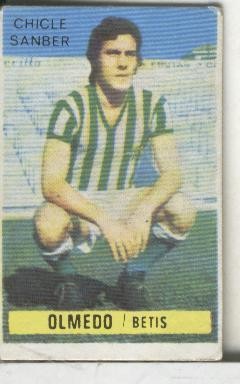 Cromos: Chicle Sanber: liga 74-75: Olmedo del Betis