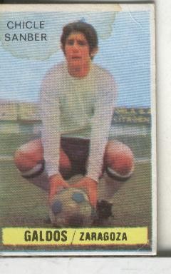 Cromos: Chicle Sanber: liga 74-75: Galdos del Zaragoza