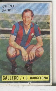Cromos: Chicle Sanber: liga 74-75: Gallego del Barcelona