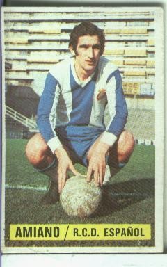 Cromos Ediciones Este: Liga 74-75: Amiano del R.C.D.Español