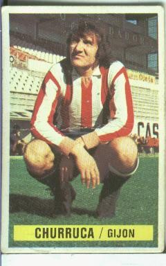 Cromos Ediciones Este: Liga 74-75: Churruca del Gijon