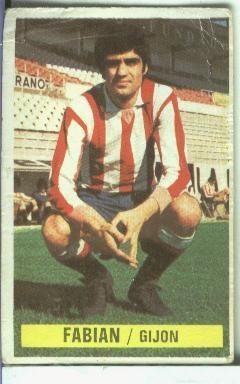 Cromos Ediciones Este: Liga 74-75: Fabian del Gijon