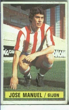 Cromos Ediciones Este: Liga 74-75: Jose Manuel del Gijon