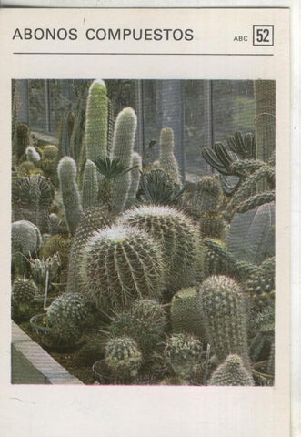 Postal-Ficha Jardineria numero 52: Abonos compuestos