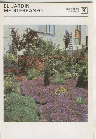 Postal-Ficha Jardineria numero 20: el jardin mediterraneo