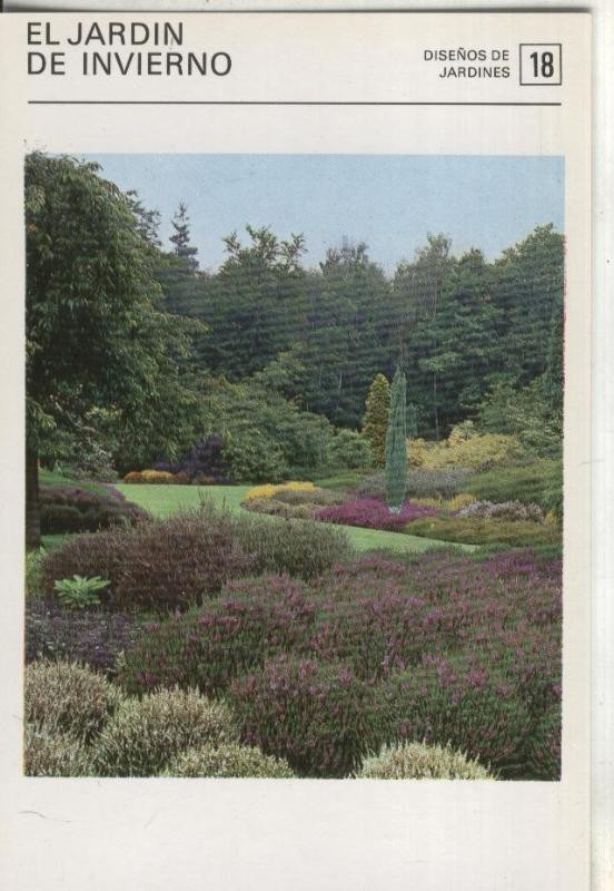 Postal-Ficha Jardineria numero 18: El jardin de invierno