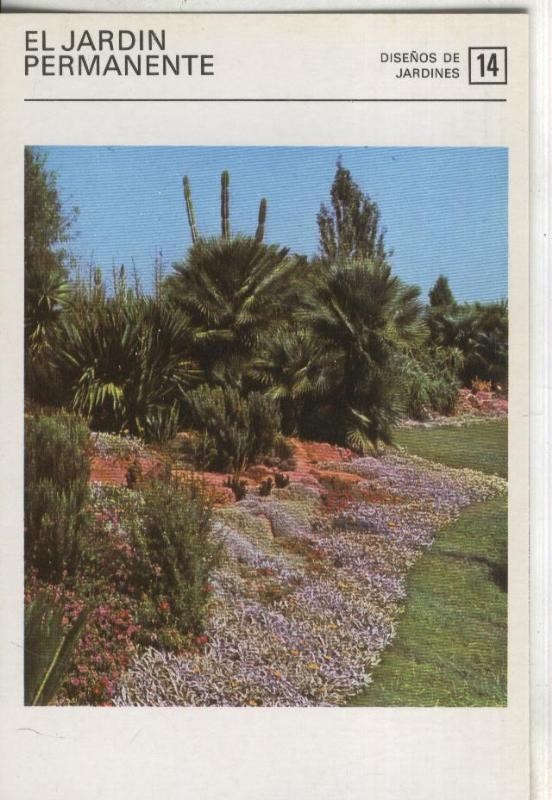 Postal-Ficha Jardineria numero 14: El jardin permanente