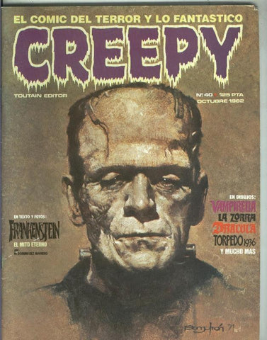 Creepy numero 40: vampirella, Frankenstein, Dracula