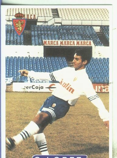 Cromos: Super Futbol liga 96: R.Zaragoza C.D: G.Lopez