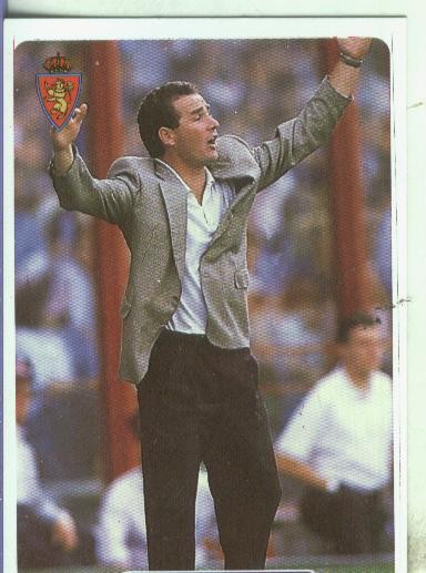 Cromos: Super Futbol liga 96: R.Zaragoza C.D: V.Fernandez (entrenador)