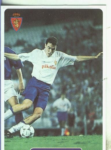 Cromos: Super Futbol liga 96: R.Zaragoza C.D: Aguado