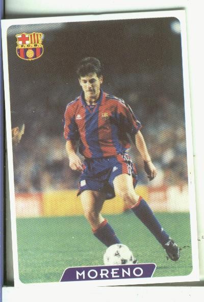 Cromos: Super Futbol liga 96: F.C.Barcelona: Moreno