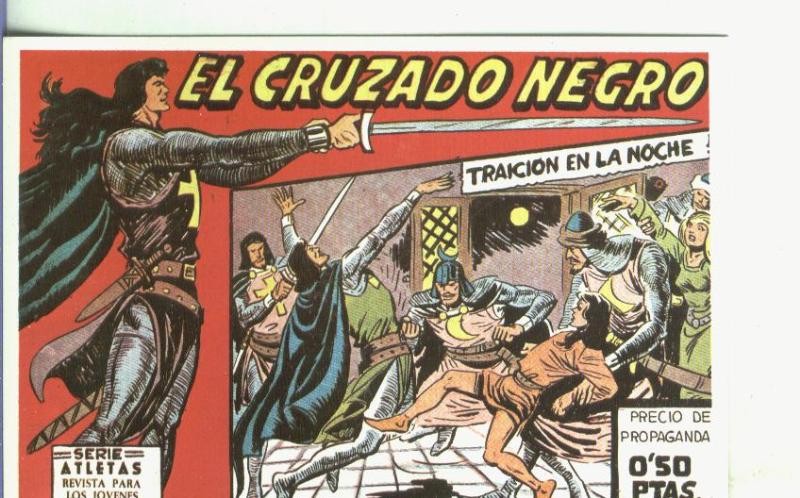 Postal-Ficha: El Cruzado Negro