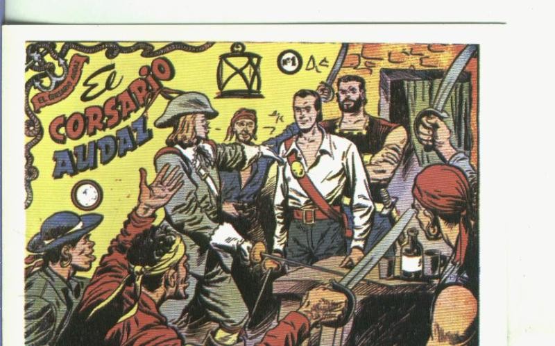 Postal-Ficha: El Corsario Audaz